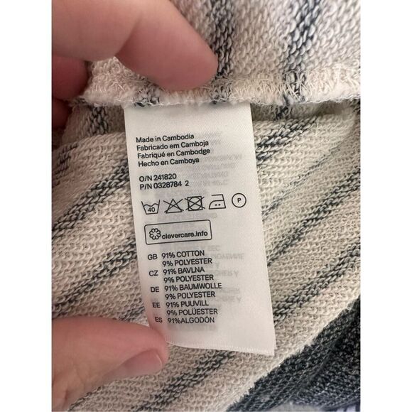 H&M Striped Lightweight Oversized Sweater XS - Picture 5 of 6